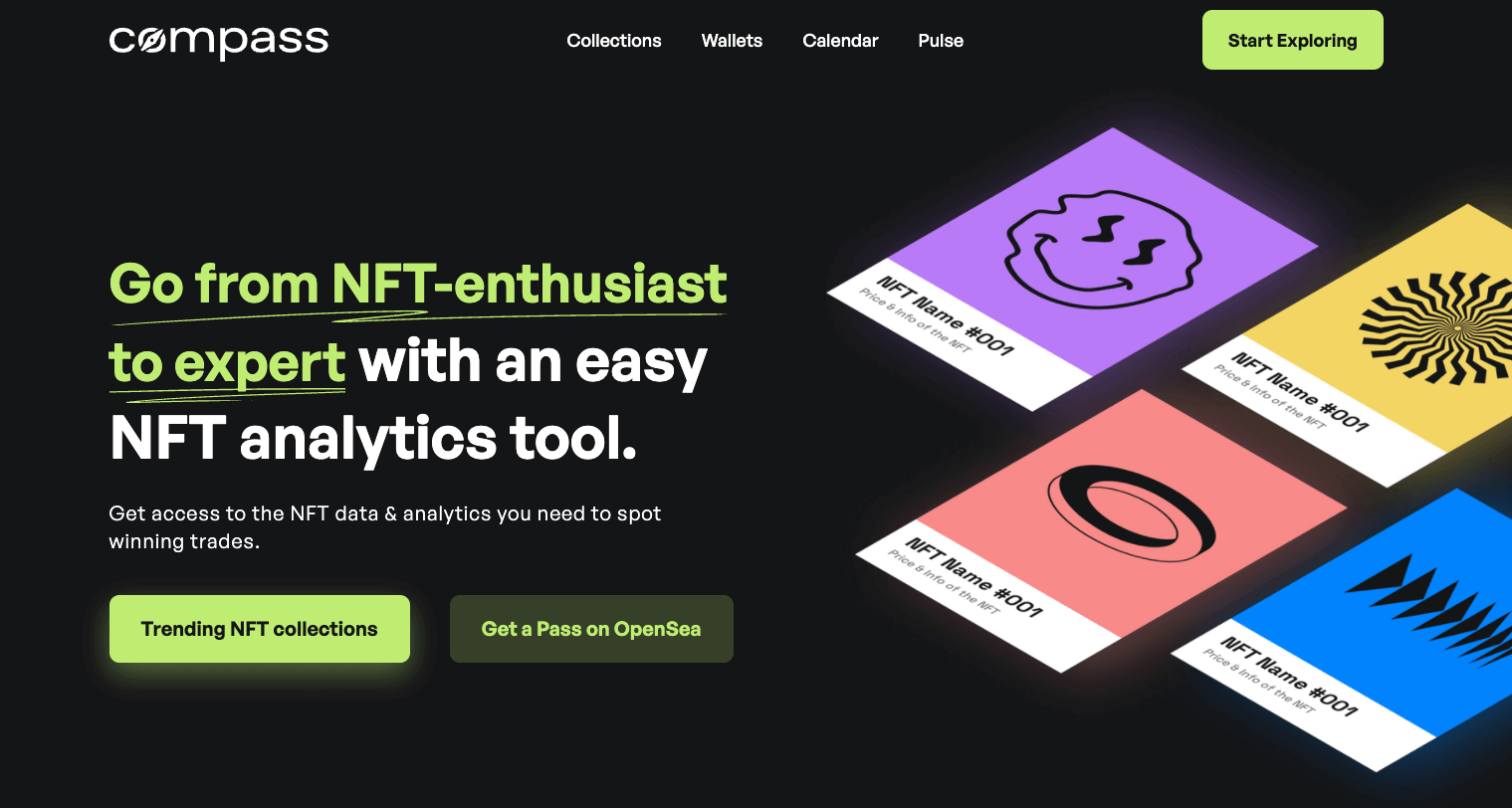 Compass - NFT Analytics Tool for trading