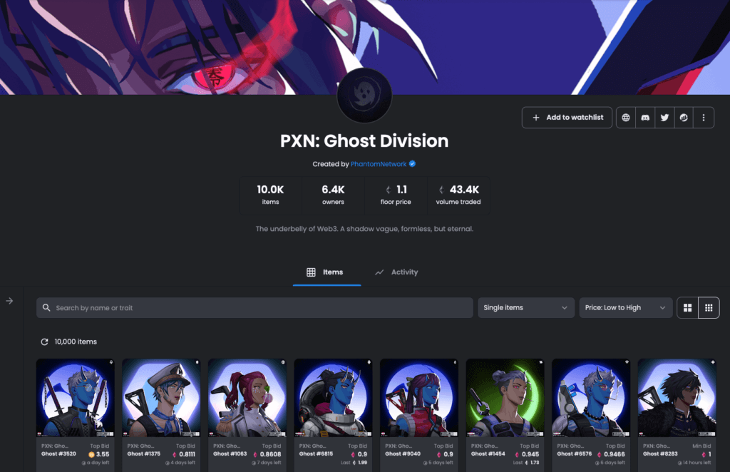PXN: Ghost Division