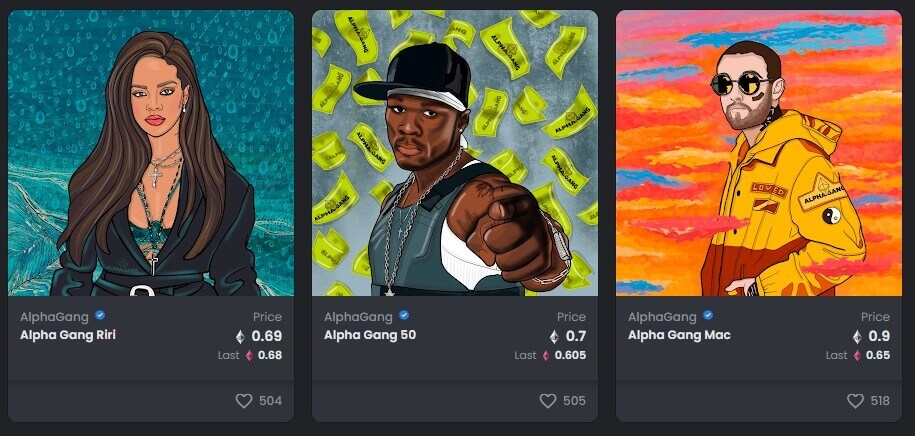 alpha gang nft prices