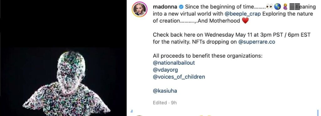 Madonna Unveils NFT Collaboration With Beeple