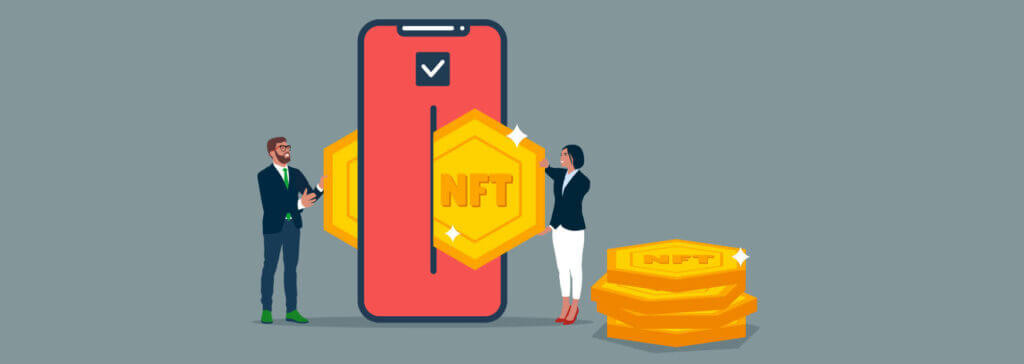 Buying NFTs from a mobile marketplace
