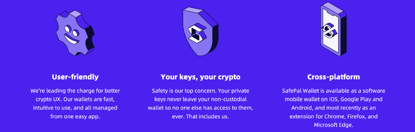 Safepal features